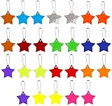 El elegante colgante reflectante está equipado con una cadena colgante, que es fácil de llevar y se puede colgar en cualquier posición deseada. Utiliza un patrón de estrellas que es a la vez bonito y moderno.