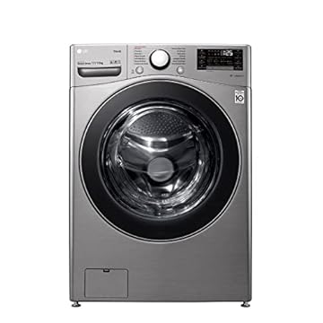Lava e Seca Smart LG 17kg Aço Escovado com Conectividade Wi-Fi ThinQ - WD17SV2S6BA - Motor Inverter