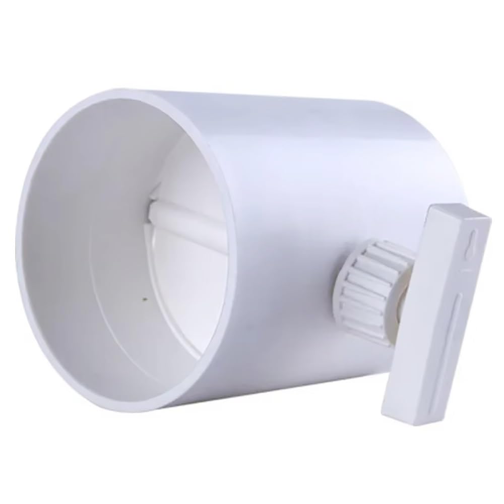 Valvola di regolazione del volume del gas for tubi in PVC da 1 pezzo - Valvola di ritegno con interruttore rotondo manuale regolabile for il controllo del flusso d'aria nei sistemi HVAC(200mm)