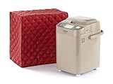 Covermates Keepsakes Bread Maker Cover – Quilted Appliance Protector for Dough Makers – Dust & Stain Resistant, Washable Slip‑On Design for Countertop Storage, Red