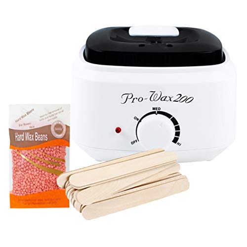 Preisvergleich Produktbild Haarentfernung 3-Teiliges Set Mit Verstellbarer Temperatur-Non-Stick-Topf Schmelzwachs-Behandlungsmaschine Für Beine, Gesicht, Unterarm, Bikini,Weiß,Strawberry
