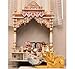 RAJ GHARANA METALS Metal Automatic Aarti Machine for Home - Small Arti Machine for House Temple - Atri Machine with Drum, Bells with Adjustable Arti Tempo/Rhythm - Ideal Gift for All Occasion, Gold