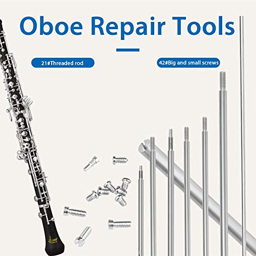Oboe Repair Kit,Oboe Maintanance Care Kit,Wear-Resistant Durable Oboe Repairing Tools for Oboe Parts Aging Dropping Replacement