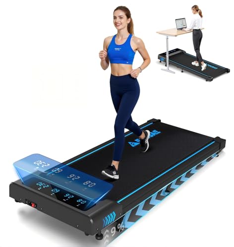 FOUSAE Walking Pad with 10% Incline & Remote