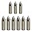 JJZS 12pcs Glue on Field Points 11/32 Wood Arrow Points Glue on Arrow Tips for Wooden Arrows Wooden Shaft Arrow Tips for Archery Target Practice