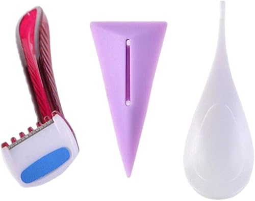 Generic Juego de plantillas de afeitar de pelo púbico femenino para área de bikini, triángulo, opcional