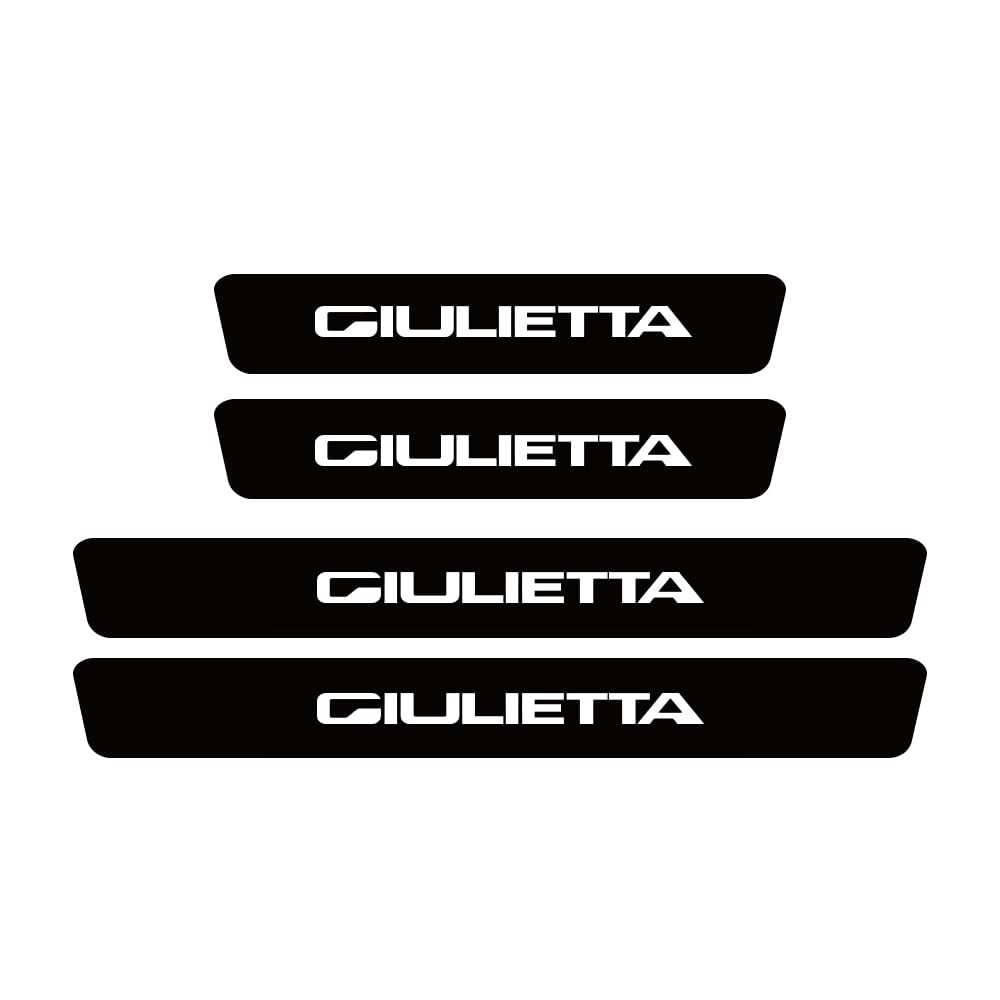 Sdyayfge Normal 4Pcs Kick Plates Car Door Sill Protector,For Alfa Romeo Giulietta