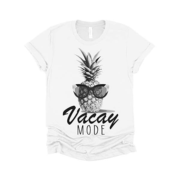 Summer Tee, Vacay Mode Shirt, Pineapple Shirt, Summer Vibes Shirt, Bella Canvas, XS-4XL, Gifts fir her, Funny Tees, Graphic Tee, Vacation T-shirt, Women Tops, Women Shirts - Image 5