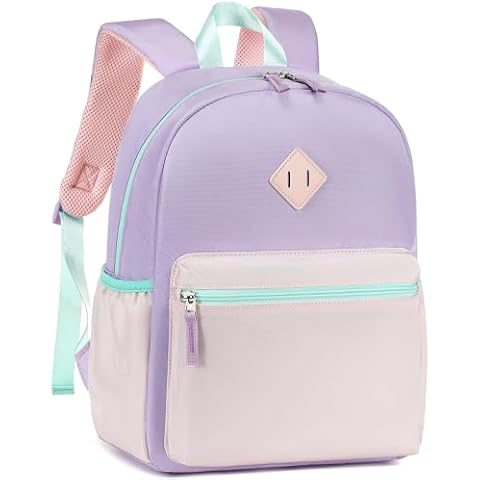 abshoo Kindergarten Backpack for Girls Preschool Backpacks School Bookbag for Kids 4-8(Pink and Purple) Cover