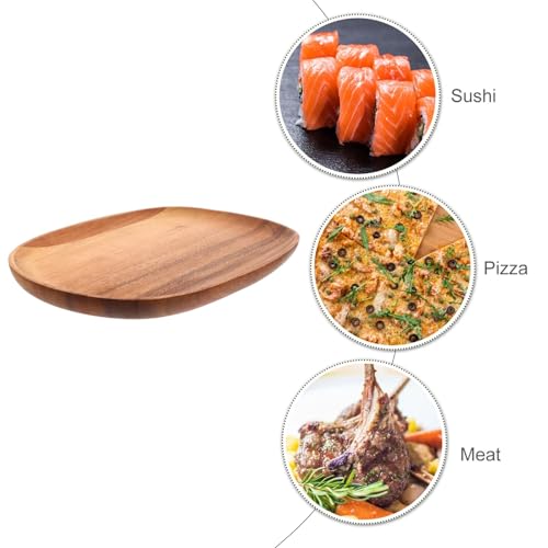 Plato de sushi grande irregular de plástico estilo japonés miniatura 6