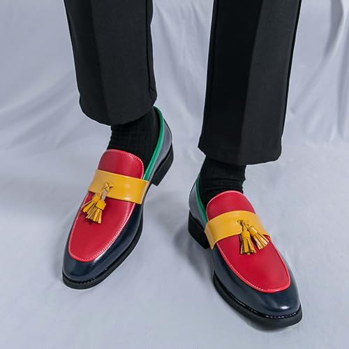 Men's Loafers Classic Business Formal Uniform Prom Casual Walking Oxford Leather Shoes4