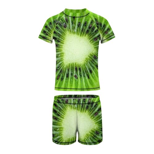 Kiwi Fruits SliceChildren's Swimsuits Boys Two Piece Suit10-12Y（150cm）2