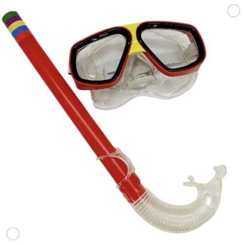 Kit Snorkel Infantil + Óculos Máscara Para Mergulho Natação