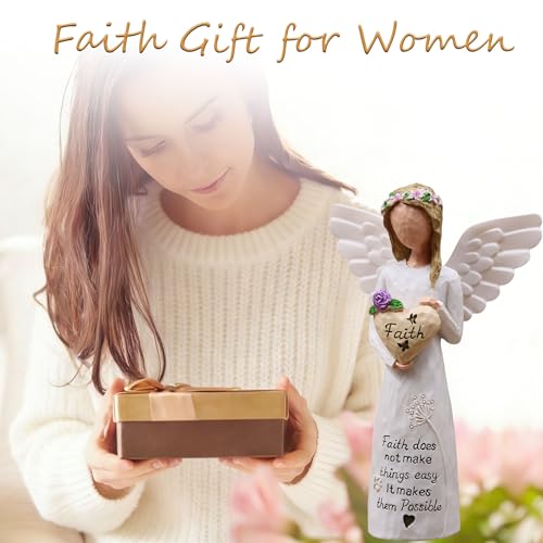 Figura religiosa de resina para mujer con mensaje de fe miniatura 6
