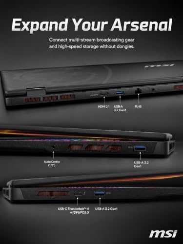 Image of msi Crosshair 18 HX AI Laptop Intel Ultra 9 275HX RTX 5070 32GB RAM 1TB SSD