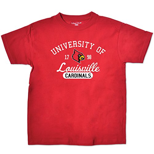 College Kids NCAA Louisville Cardinals Youth Short Sleeve Tee, Size (14-16)/Large, Red