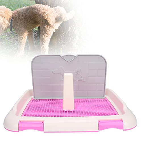 Image of Puppy Training Toilet, Dog Training Toilet Pad Cat Potty Fence Dog Scheduled Urination Potty Tray, 18.3 x 13.9 x 9.3in