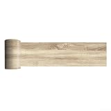 Rollo de vinilo adhesivo para suelo de madera de PVC para uso interior liso, 20 x 300 cm