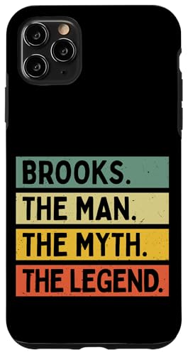 Brooks The Man The Myth The Legend �ʔ������� �J�X�^�}�C�Y�� �X�}�z�P�[�X iPhone 11 Pro Max �p