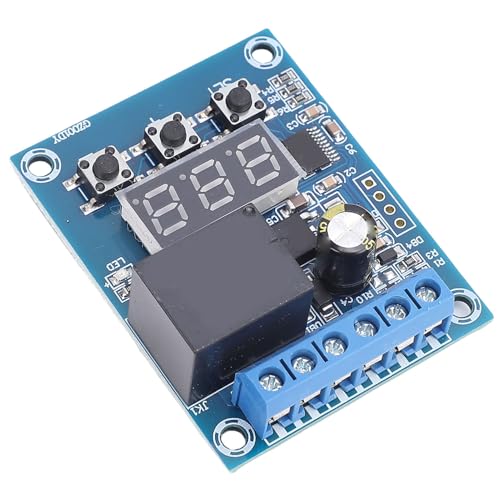 FTVOGUE DC Voltage Detection Relay Monitoring Range with LED Display Upper Lower Limit Detection for Industrial Automation Power Systems