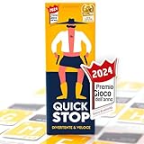 ATM Gaming QUICKSTOP - Gioco di Società per Famiglia ed Amici - Gioco di Carte - Perfetto per Creare Atmosfera - Da 2 a 7 Giocatori - Italiano