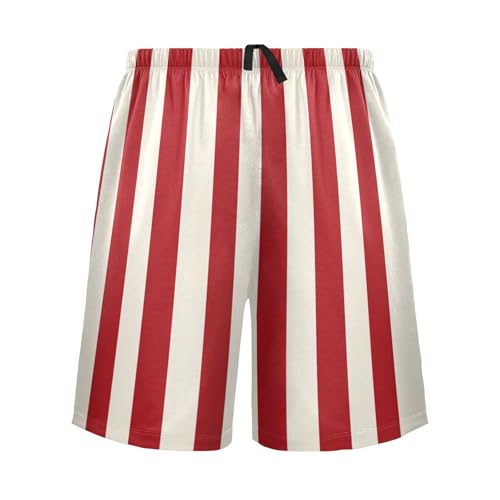 Pajama Shorts for Men with Pockets Usa Vintage American Flag Mens Pajama Bottoms Soft Lounge Sleepwear2