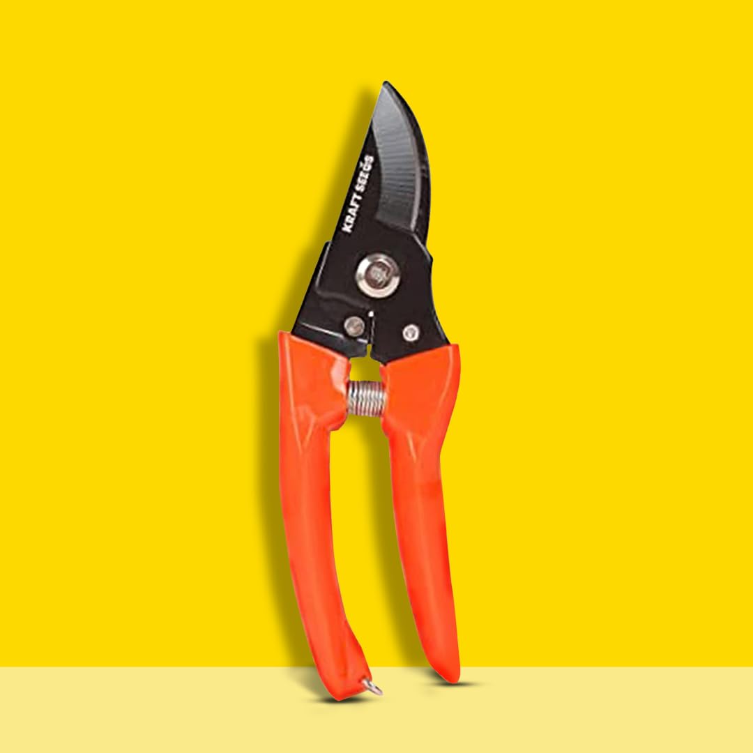 Kraft Seeds by 10CLUB Assorted Hand Pruner Cutter - 1 Pc (Steel Blades) | Heavy Duty Gardening Cutter Tool | Plant Cutter for Home Garden | Wood Branch Trimmer | Sturdy Stem Scissors (B0151NOFQA) Amazon Price History, Amazon Price Tracker