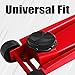 BIG RED AT83502T-3AB Torin 10 cm Large Jack Pad Universal Fit Cross Slotted Frame Rail Protector, Black, Pack of 1