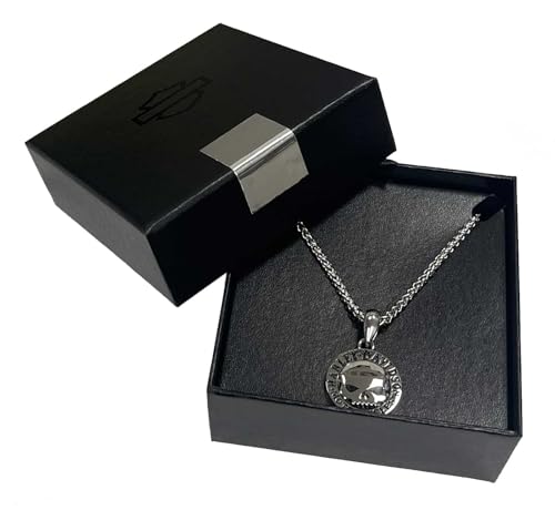Harley-Davidson Men's 26 in. Willie G Skull Chain Necklace, Stainless Steel4