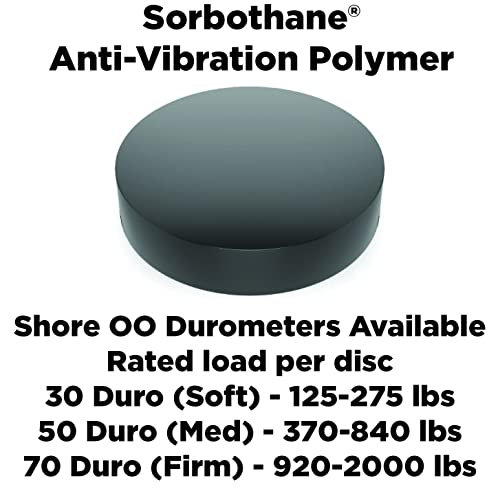 Sorbothane vibration isolation disc pad pour éliminer les bruits de structure