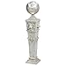 Design Toscano EU1361 Lion Head Gazing Globe Pillar Garden Statue,antique stone