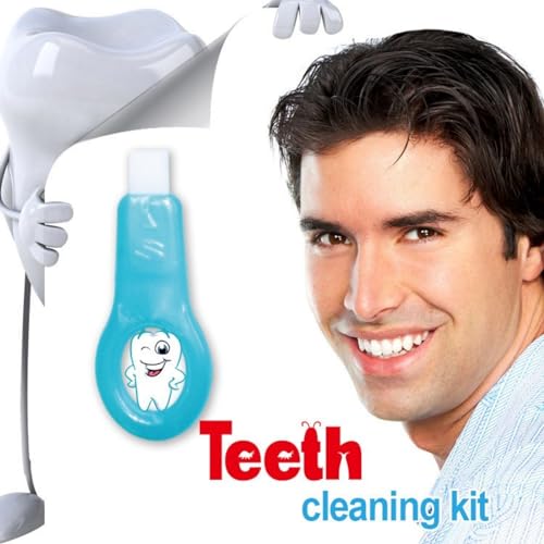 Image of Nano Physical Teeth Cleaning Stick, Teeth Whitening, Cleaning Teeth Smoke Stains, Tartar Stains, Home Oral Care Whitening Teeth Kit, 2+15 Pcs (with 2 Cotton Clips)