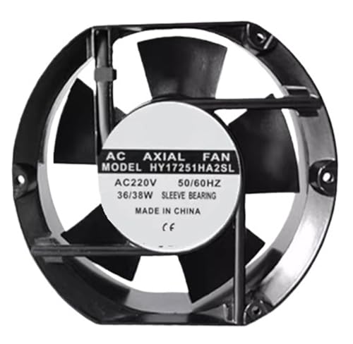 HY20060HA2BL Ventilateur 220 V en aluminium robuste à roulement à billes stable - 2