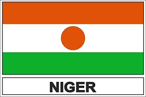Akachafactory Autocollant Sticker Drapeau RN Niger