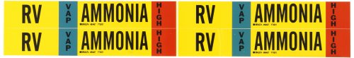Brady 90437 Ammonia (IIAR) Pipe Markers, B-946, 1 1/8