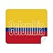 Colombia Country Flag Name Cleaning Cloth Screen Cleaner 2pcs Suede Fabric