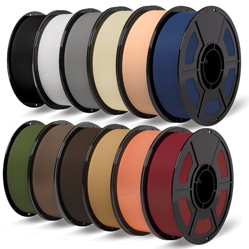 iSANMATE 12KG Matte PLA Filament Bundle Multicolor Bulk for Bambu Lab