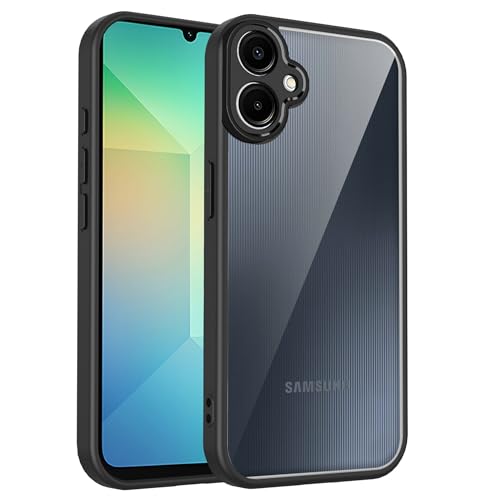 Lucyliy Compatible with Galaxy A06 5G Case [Frosted Anti-Drop Design] for Samsung Galaxy A06 5G SM-A066B/DS A066M Phone Case Black