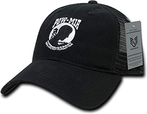 Rapiddominance Powmia Relaxed Trucker Caps, Black - Main Image