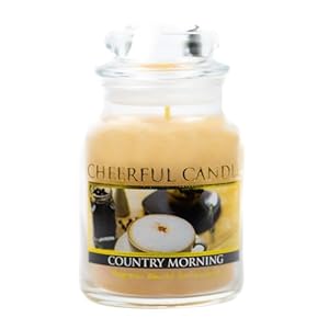 A Cheerful Giver A Alegre dador CB70 País mañana Velas en Tarro, 6 oz
