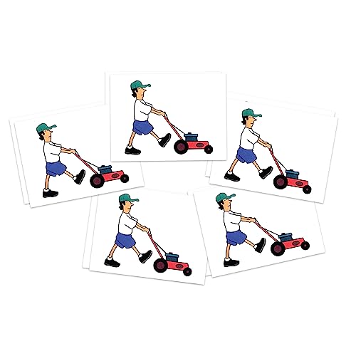 Lawnmower Man Temporary Tattoos Pack of 10
