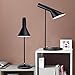 BarcelonaLED Schreibtischlampe, modernes Design, nordisches Metall, Sockel E27 in schwarz, zum Lesen, Studieren, Innenbeleuchtung, Büro, Nachttisch, Wohnzimmer, Schlafzimmer, Arbeitszimmer