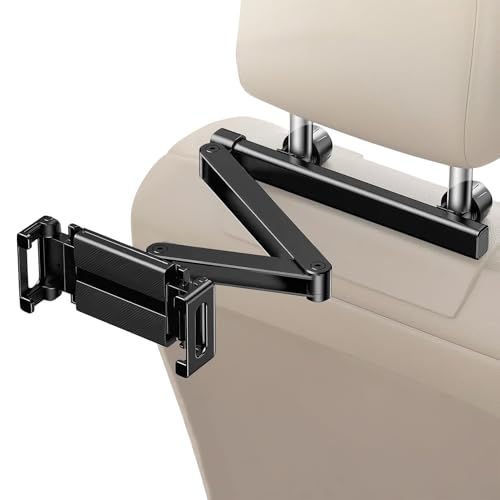 Soporte para tablet para coche giratorio 360 con brazos ajustables