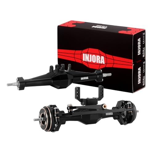 INJORA +4mm Diamond Axles with Brass Steering Knuckles for 1/18 RC Crawler TRX4M Upgrade