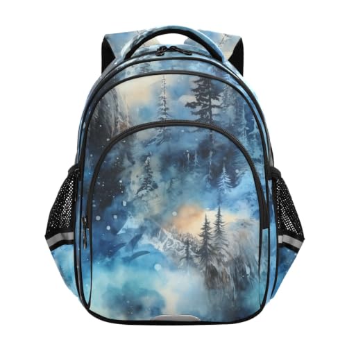 Sac à dos enfant 3-12 ans cartable scolaire brouillard de neige