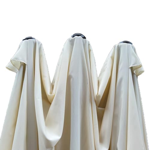 Toldo de Repuesto para Sombrilla 132-135 cm Gris Claro 6