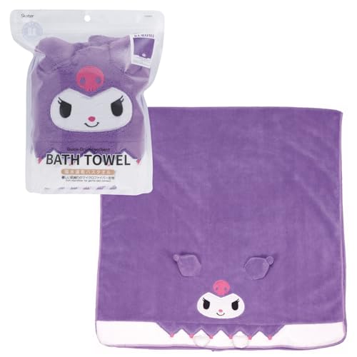 スケーター(Skater) 吸水 速乾 バスタオル クロミ サンリオ 縦60×横120cm TODR1-Aの商品画像（Amazon）