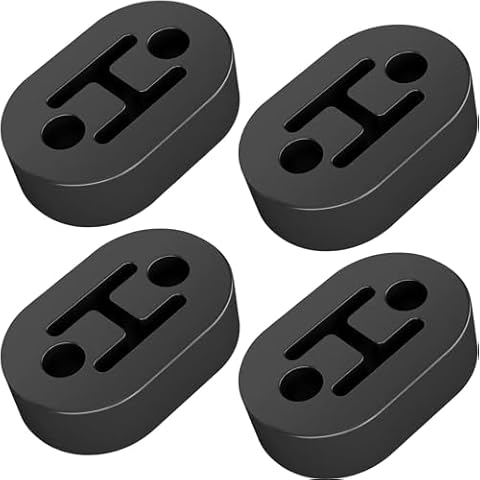 4PCS Universal Rubber Exhaust Hangers Cover