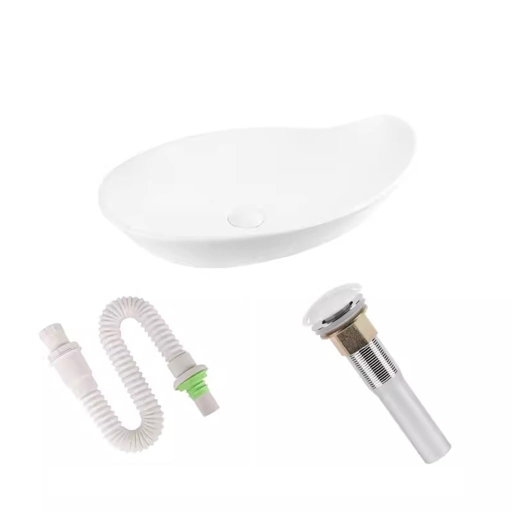 AYCDL Vanity Sink Basin Countertop basin simple ceramic washbasin bathroom home creative washbasin balcony wash art basin Bathroom Vanity,A
