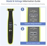 5V Charging Cable for Philips OneBlade QP2834 QP2724 QP1924, Multigroom Series MG7910 MG5910 MG951, Shaver Series 5000 9000 S5898 QP4631 QP6552 QP1324 X3001 S7882 Phillips OneBlade Trimmer Electric Shaver Charging Cord, 3.3ft